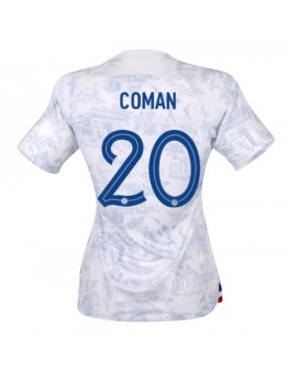 Frankreich Kingsley Coman #20 Auswärtstrikot für Frauen WM 2022 Kurzarm